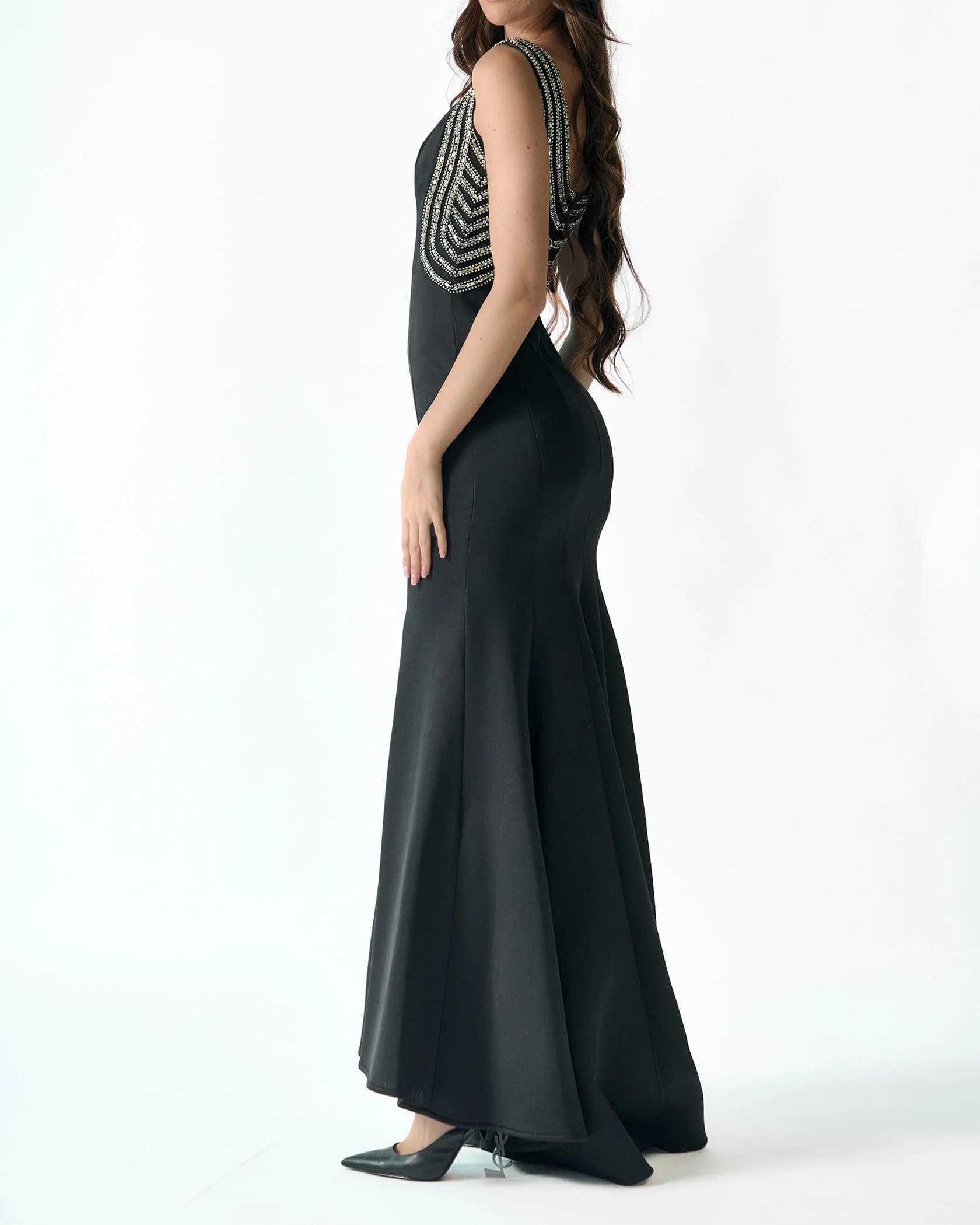 The Black Dress by Couture by Almas, detail view 2