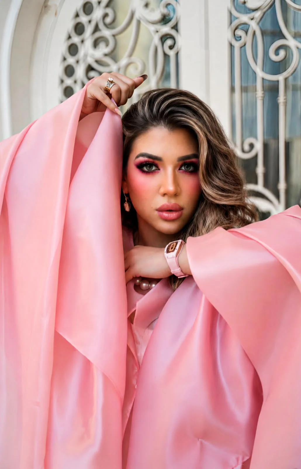 Almas Anfar Kathuria in a Dubai editorial portrait
